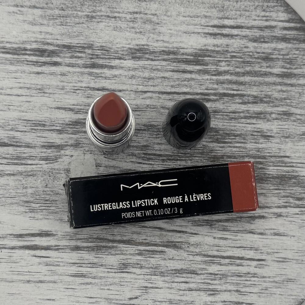 MAC Cosmetics Lustre Glass Lipstick 558 CAN YOU TELL? 3g/.1oz Brand new in Box